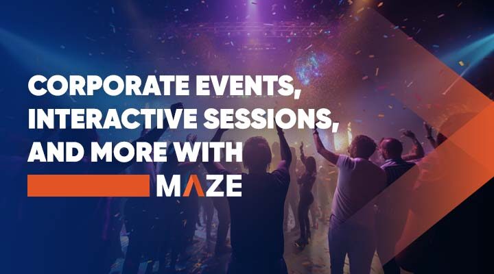 corporate events interactive sessions with maze